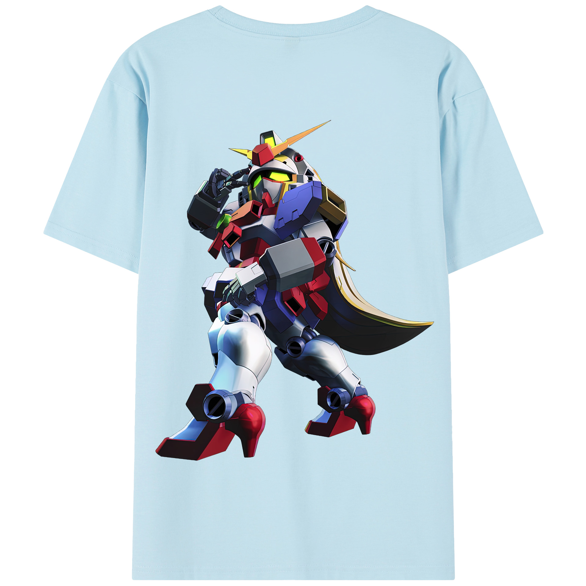 （画像用） 機動戦士ガンダム Mobile Suit Gundam 綿100％半袖Tシャツ（背面プリント）